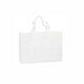 100PCS Reusable Non Woven Shopping Bags Eco Friendly Washable Tote Bags White - 35X25X10CM - SuperSaverAU - view 5