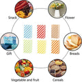100X Colourful Plaid Kraft Paper Bag Candy Cookie Snack Cake Gift Bags 9X6X18cm - Blue - SuperSaverAU - view 4