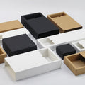 100PCS DIY Paper Drawer Gift Box for Jewelry & Cosmetics - White - SuperSaverAU - view 3
