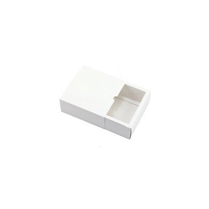 100PCS DIY Paper Drawer Gift Box for Jewelry & Cosmetics - White