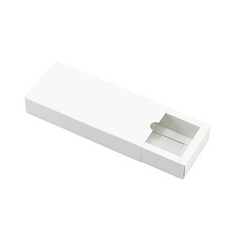 100PCS DIY Paper Drawer Gift Box for Jewelry & Cosmetics - White
