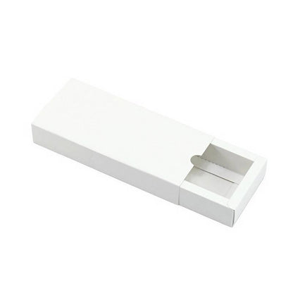100PCS DIY Paper Drawer Gift Box for Jewelry & Cosmetics - White