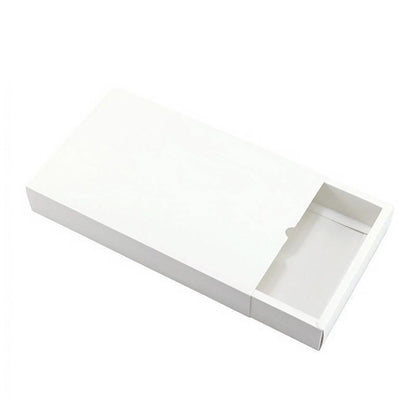 100PCS DIY Paper Drawer Gift Box for Jewelry & Cosmetics - White