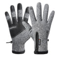 Premium Grey M Thermal Windproof Touchscreen Winter Gloves