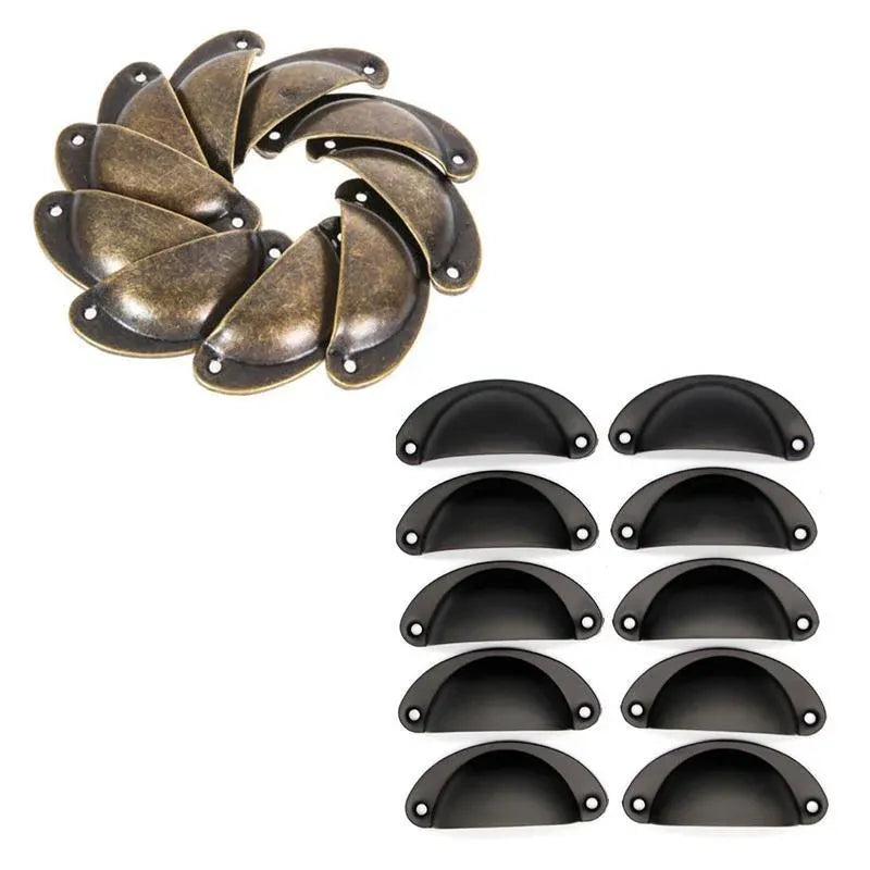 Premium Modern Cup Cabinet Handles – Bronze 30 Pack with Screws