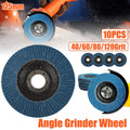 Premium Flap Disc Angle Grinder Wheels - 40 Grit, 10 Pack
