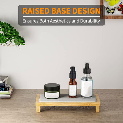 Countertop Absorbent Drainage Mat Sink Splash Pad Bathroom Tray Water Catcher - White