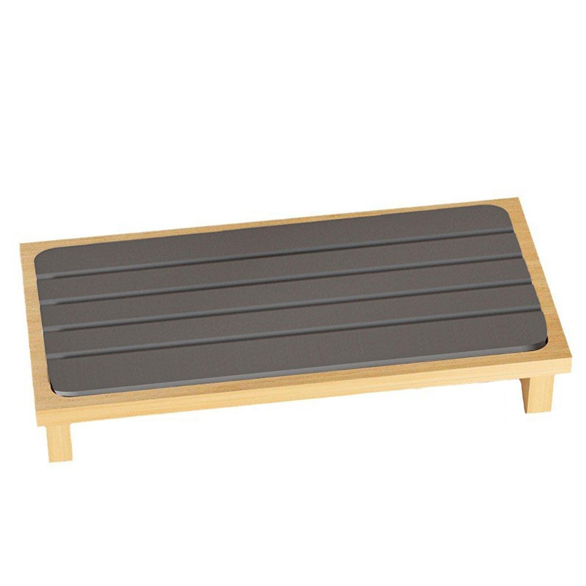 Countertop Absorbent Drainage Mat Sink Splash Pad Bathroom Tray Water Catcher - White