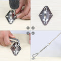 Premium Stainless Steel Shade Sail Fittings – 8 Piece Set