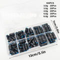 100pcs Graduated Soft Core Fishing Lead Sinkers Quick Drop Weights Tackle Set - SuperSaverAU - view 1