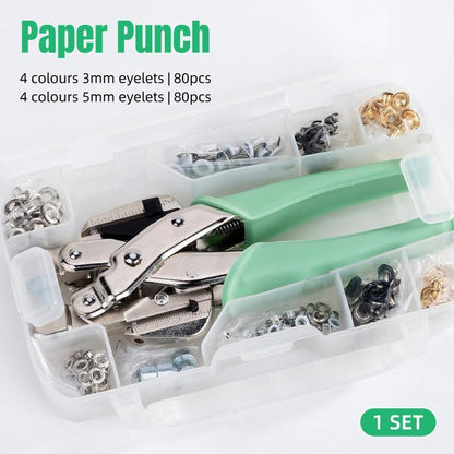 Multi-Function Air Eye Pliers Set - Leather Craft Tool with Eyelets