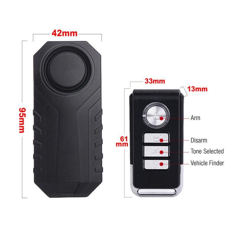 Wireless Anti-Theft Alarm for Bikes and Scooters - 113dB