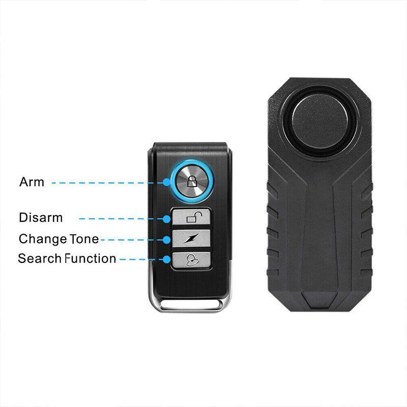Wireless Anti-Theft Alarm for Bikes and Scooters - 113dB