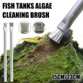 Algae Cleaning Brush for Stone Wood Aquarium Water Grass - 23cm, Soft Bristles & Wire - SuperSaverAU - view 1