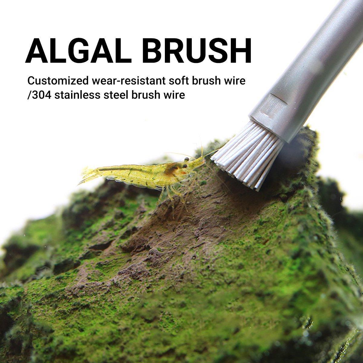 Algae Cleaning Brush for Stone Wood Aquarium Water Grass - 23cm, Soft Bristles & Wire - SuperSaverAU - view 4