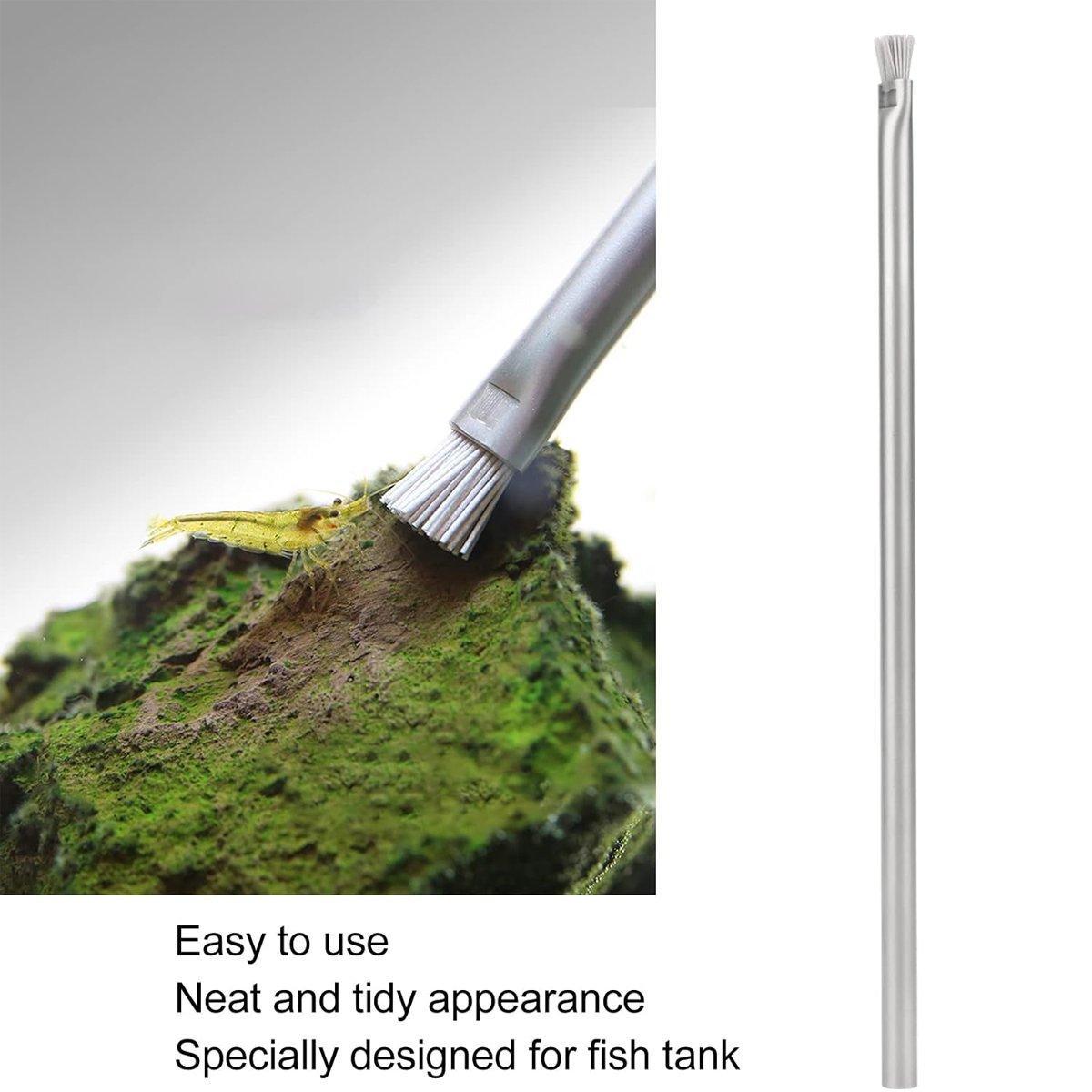 Algae Cleaning Brush for Stone Wood Aquarium Water Grass - 23cm, Soft Bristles & Wire - SuperSaverAU - view 5