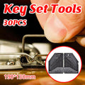 Premium 30 Piece Chrome Vanadium Hex Key Set with Metric & Imperial Sizes