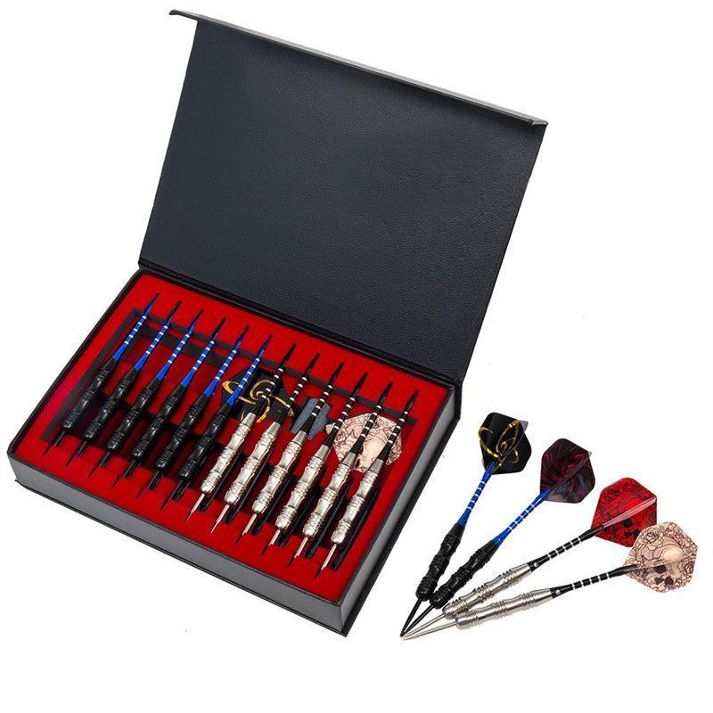 Premium Dart Set with Iron Tip, Aluminum Barrel, and Storage Case - 12-Piece 23.2g