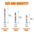 52PCS Galvanized Steel Wall Anchors Expansion Screws, Self-Tapping Bolts, 1/8 Size - SuperSaverAU - view 3