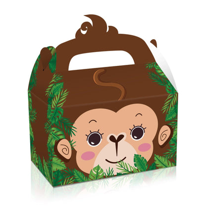 Jungle Safari Animal Portable Party Favor Boxes, 24 Pack, 16x9.5x9.5cm