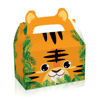 Jungle Safari Animal Portable Party Favor Boxes, 24 Pack, 16x9.5x9.5cm