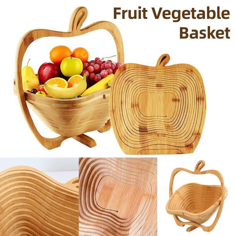 Premium Bamboo Ring-Shaped Fruit & Vegetable Storage Basket