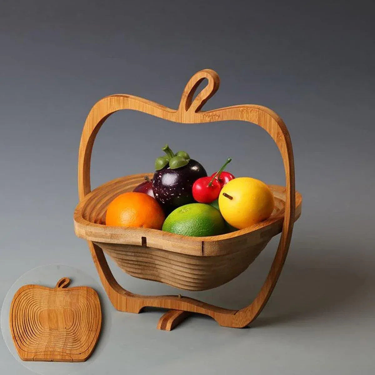 Premium Bamboo Ring-Shaped Fruit & Vegetable Storage Basket