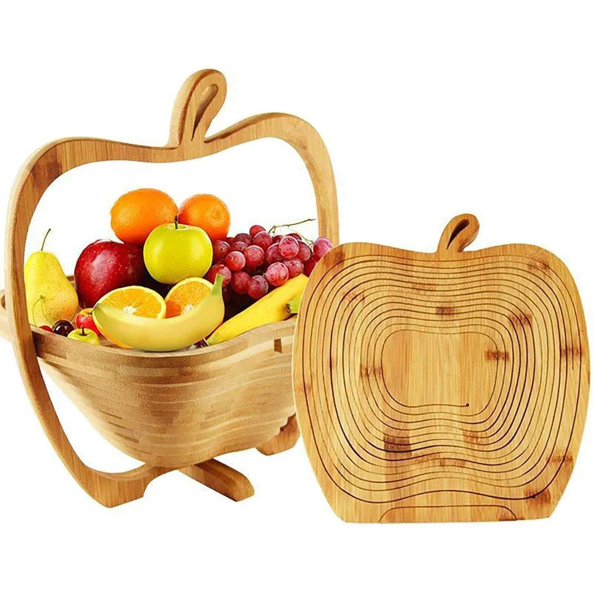 Premium Bamboo Ring-Shaped Fruit & Vegetable Storage Basket