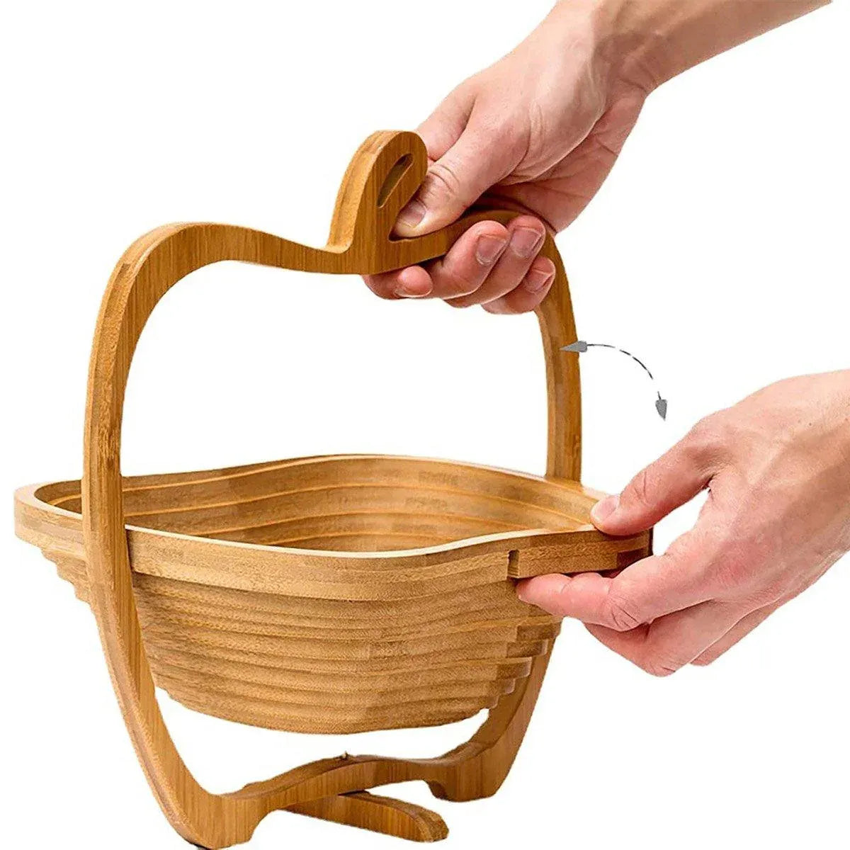 Premium Bamboo Ring-Shaped Fruit & Vegetable Storage Basket