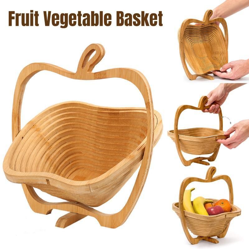 Premium Bamboo Ring-Shaped Fruit & Vegetable Storage Basket