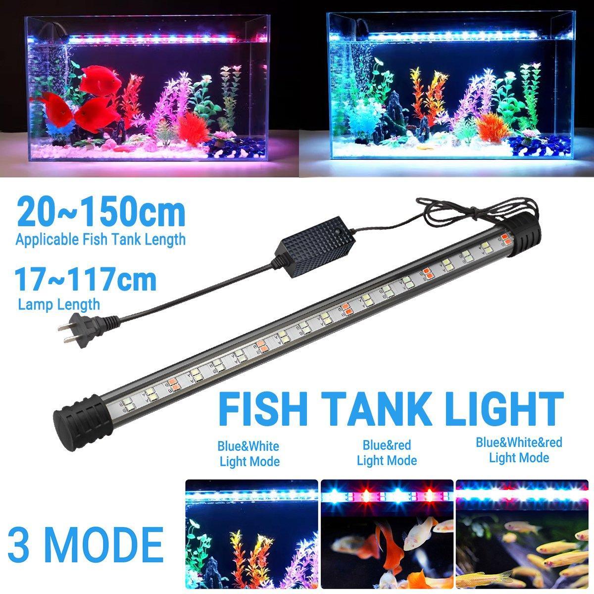 Aquarium Fish Tank Light LED Waterproof Full Spectrum Aqua Lamp RGB - 67cm 106Led