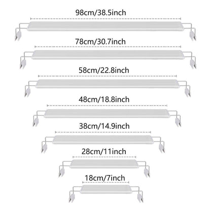 LED Colour Changing Aquarium Light 78cm - Adjustable Bracket, Energy Efficient