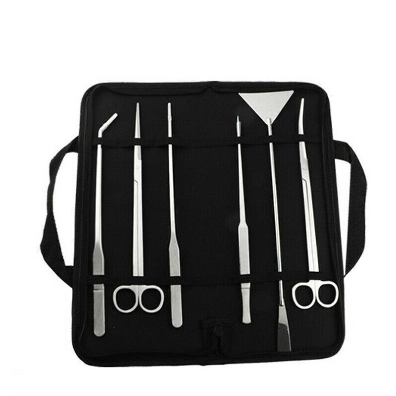 Stainless Steel Aquarium Tool Set 5PCS - Tweezers, Scissors, Spatula Kit