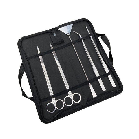 Stainless Steel Aquarium Tool Set 6PCS - Tweezers, Scissors, Spatula Kit - SuperSaverAU - view 2
