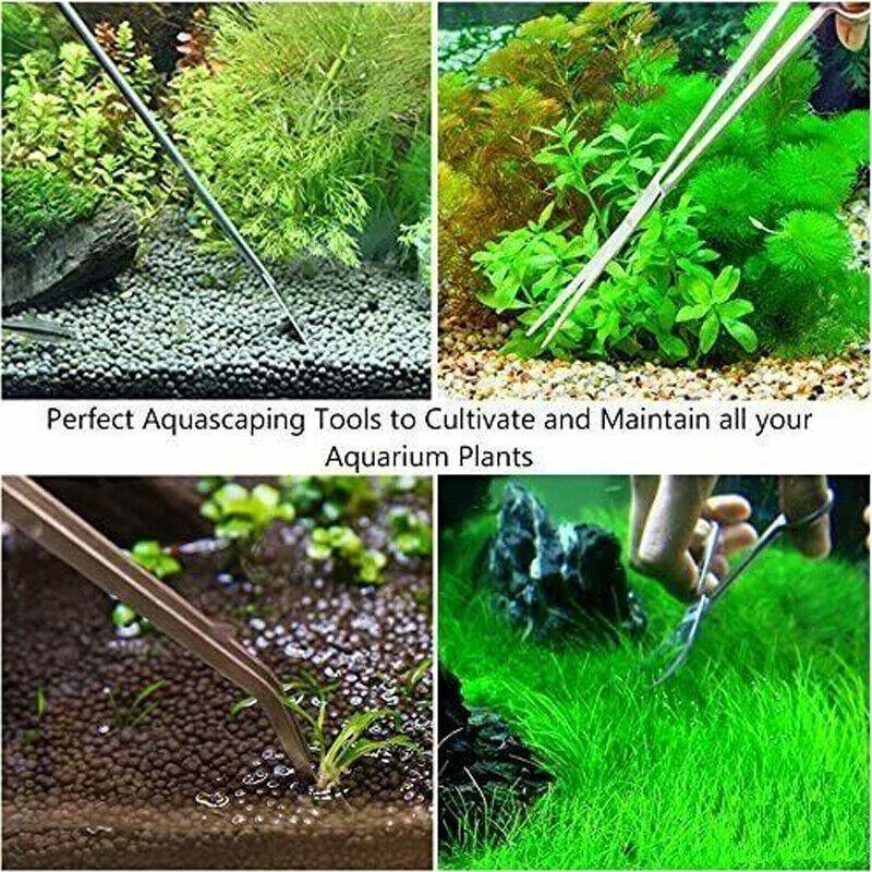 Stainless Steel Aquarium Tool Set 6PCS - Tweezers, Scissors, Spatula Kit - SuperSaverAU - view 4
