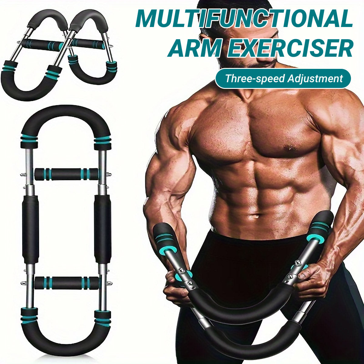 U Shaped Arm Strength Trainer - Adjustable Home Exercise Device - SuperSaverAU - view 1