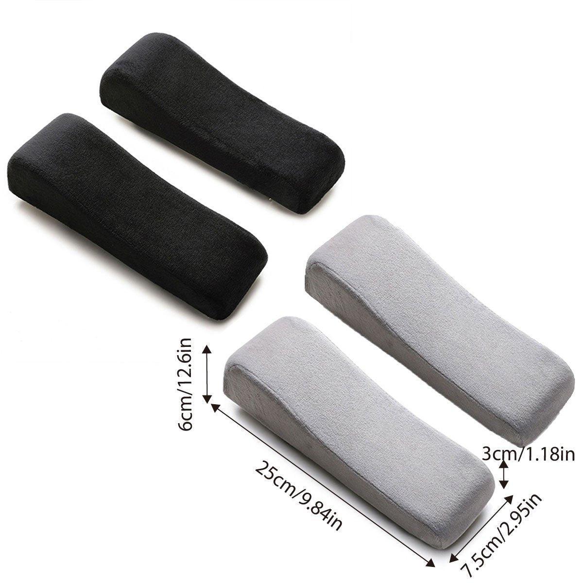 2PCS Memory Foam Elbow Arm Rest Cushions for Office by Premium - Grey