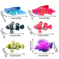 Premium Artificial Floating Betta Fish Decorations 2pcs - Sky Blue Goldfish
