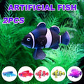 Premium Artificial Floating Betta Fish Decorations 2pcs - Purple Lionfish