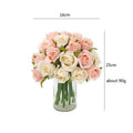 Premium Artificial Silk Rose Bouquet – Red 12 Heads