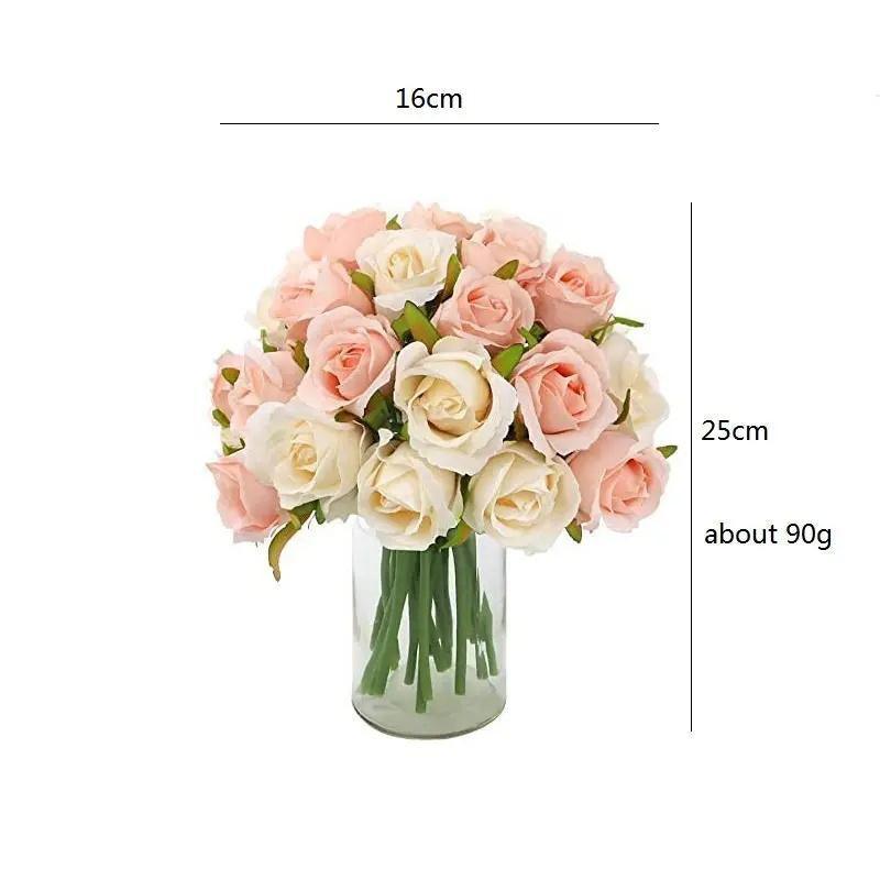 Premium Artificial Silk Rose Bouquet – Red 12 Heads