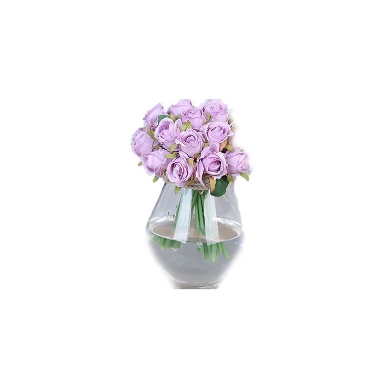 Premium Artificial Silk Rose Bouquet – Red 12 Heads