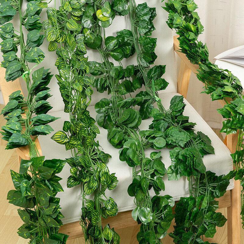 Premium Artificial Ivy Vine Leaf Garland – Begonia Leaves 12 x 2m