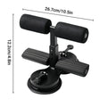 Premium Sit-Up Assistant Device with Suction Cups & 3 Height Levels - Black