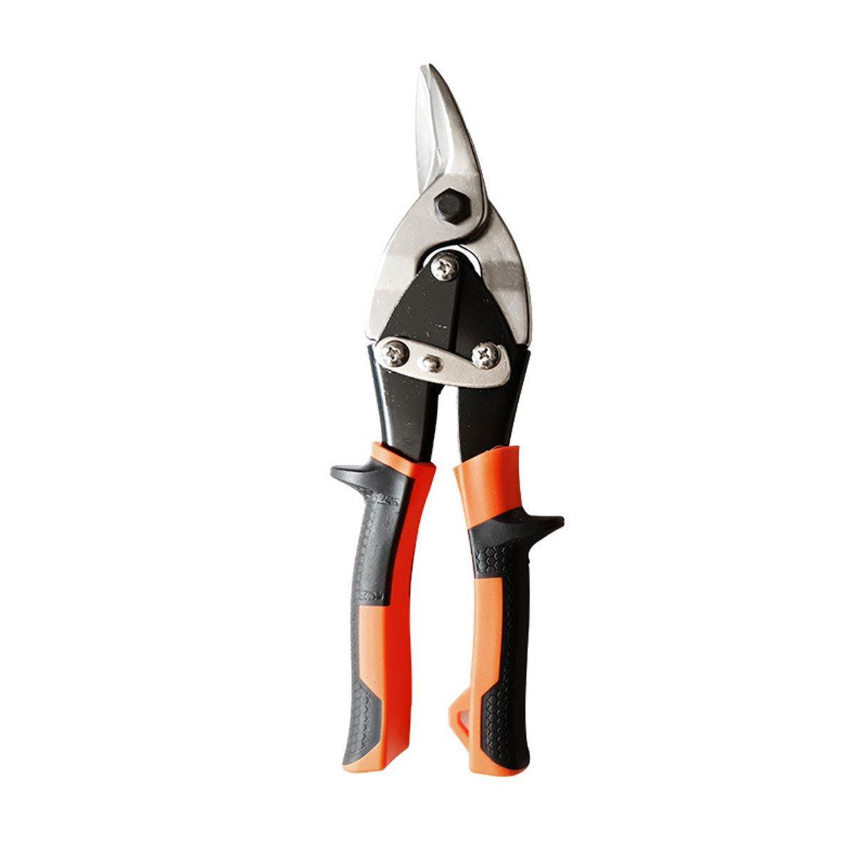 Premium 250mm Aviation Tin Snips with Micro-Serrated Blades - Right-Curved