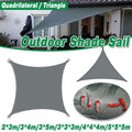Waterproof Outdoor Shade Sail Garden Sun Canopy UV Protection Patio Awning Cloth - 3x5m Quadrilateral - SuperSaverAU - view 1