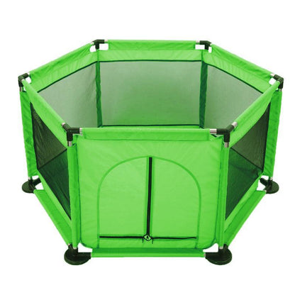 130cm Foldable Indoor Playpen with Gate - Green
