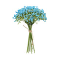 Premium Artificial Baby's Breath Foam Flowers – Blue 16 Pieces