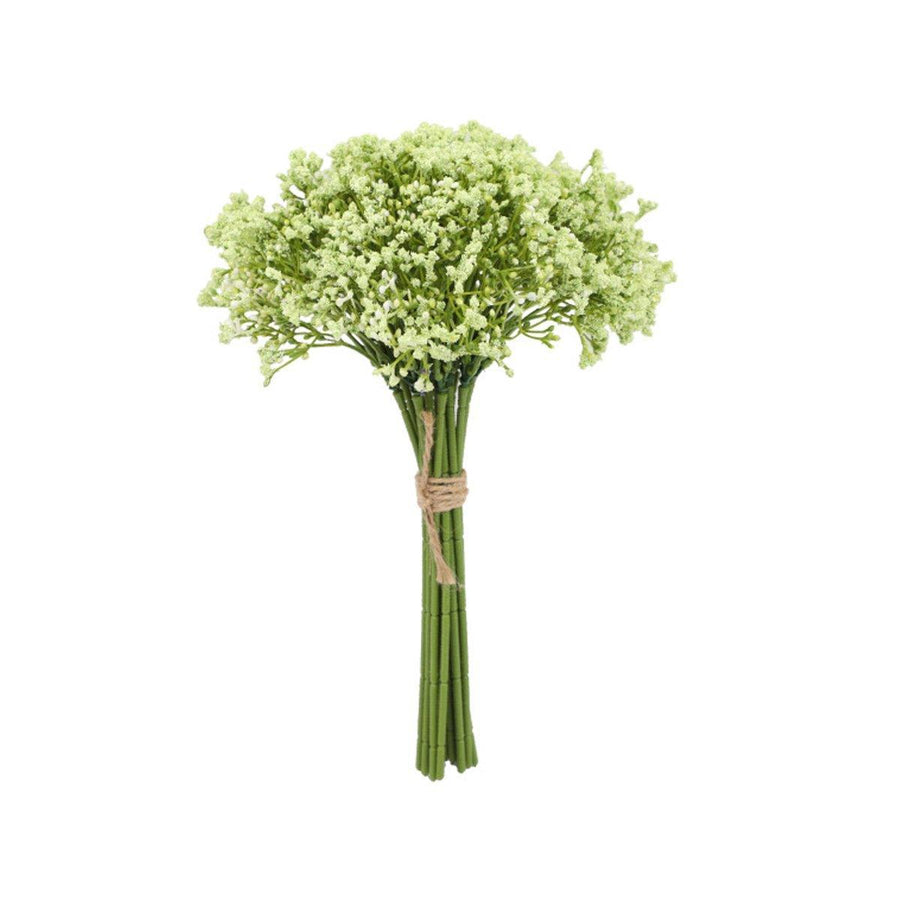 Premium Artificial Baby's Breath Foam Flowers – Green 16 Pieces
