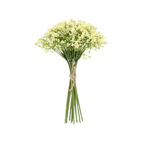 Premium Artificial Baby's Breath Foam Flowers – Yellow 16 Pieces
